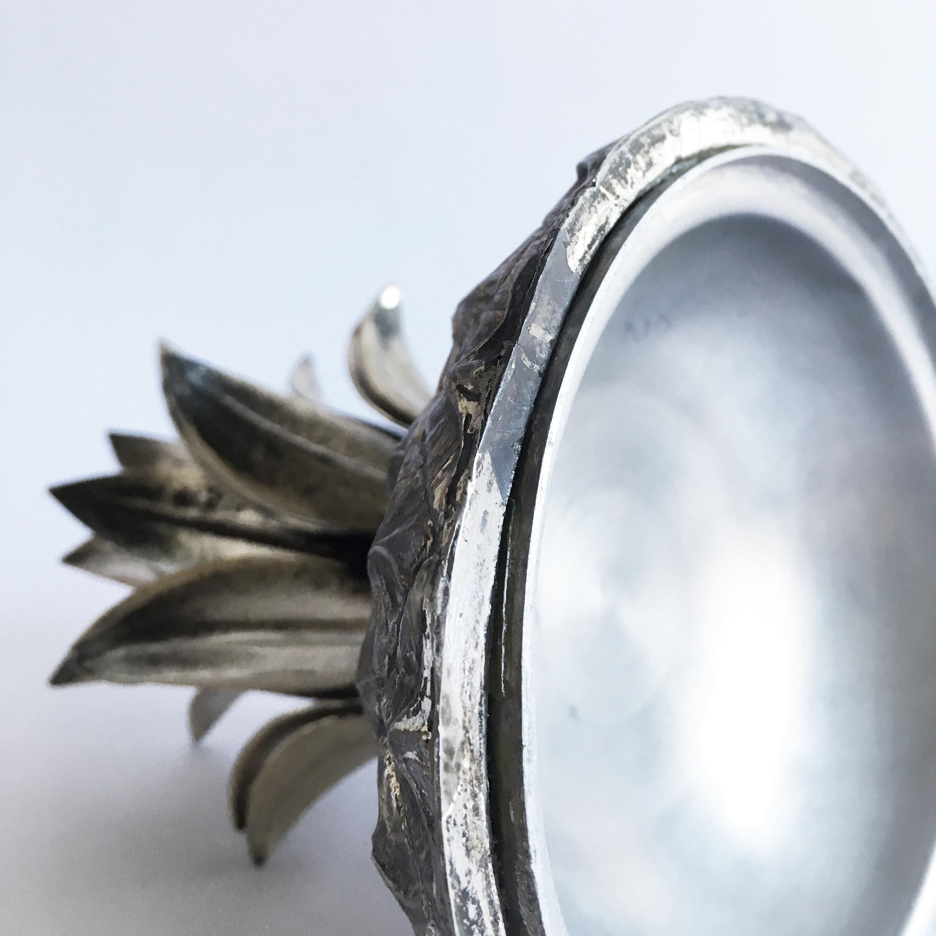 Mid-20th Century Italian Design Pineapple Ice Bucket in Pewter by Mauro Manetti For Sale 1