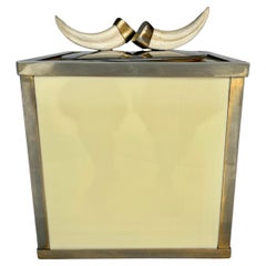 Mitte des 20. Jahrhunderts Italienisch Faux Horn Eiskübel