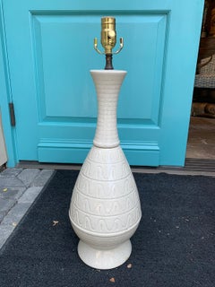 Mid-20th Century Italian Glazed Pottery Lamp with Speckled Detail