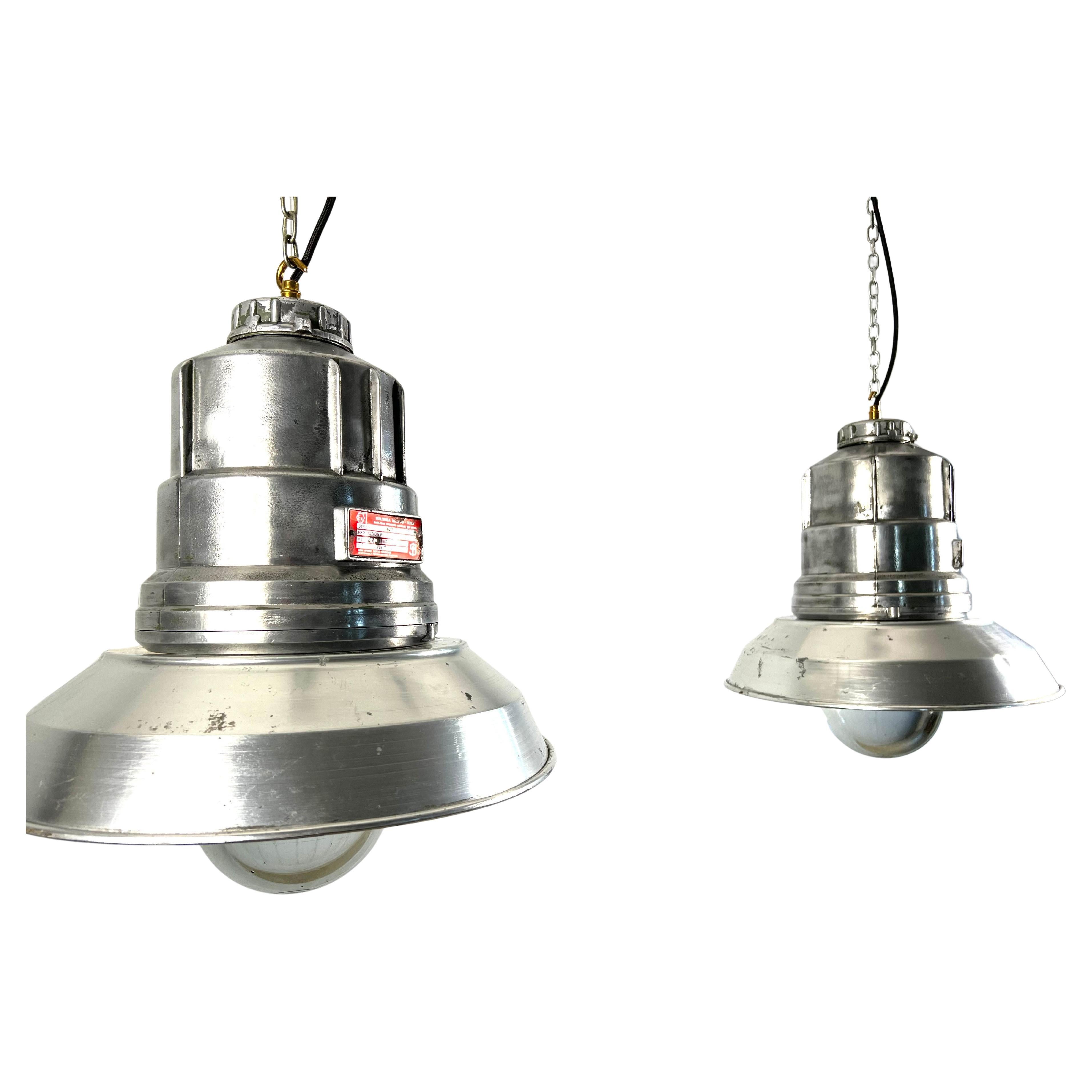 Mid 20th Century Italian Industrial Pendant Lights by Italsmea For Sale