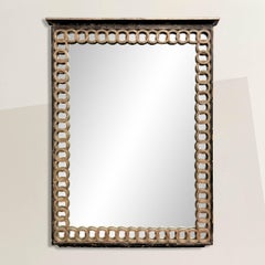 Mid-20th Century Italian Mirror with Interlocking Rings