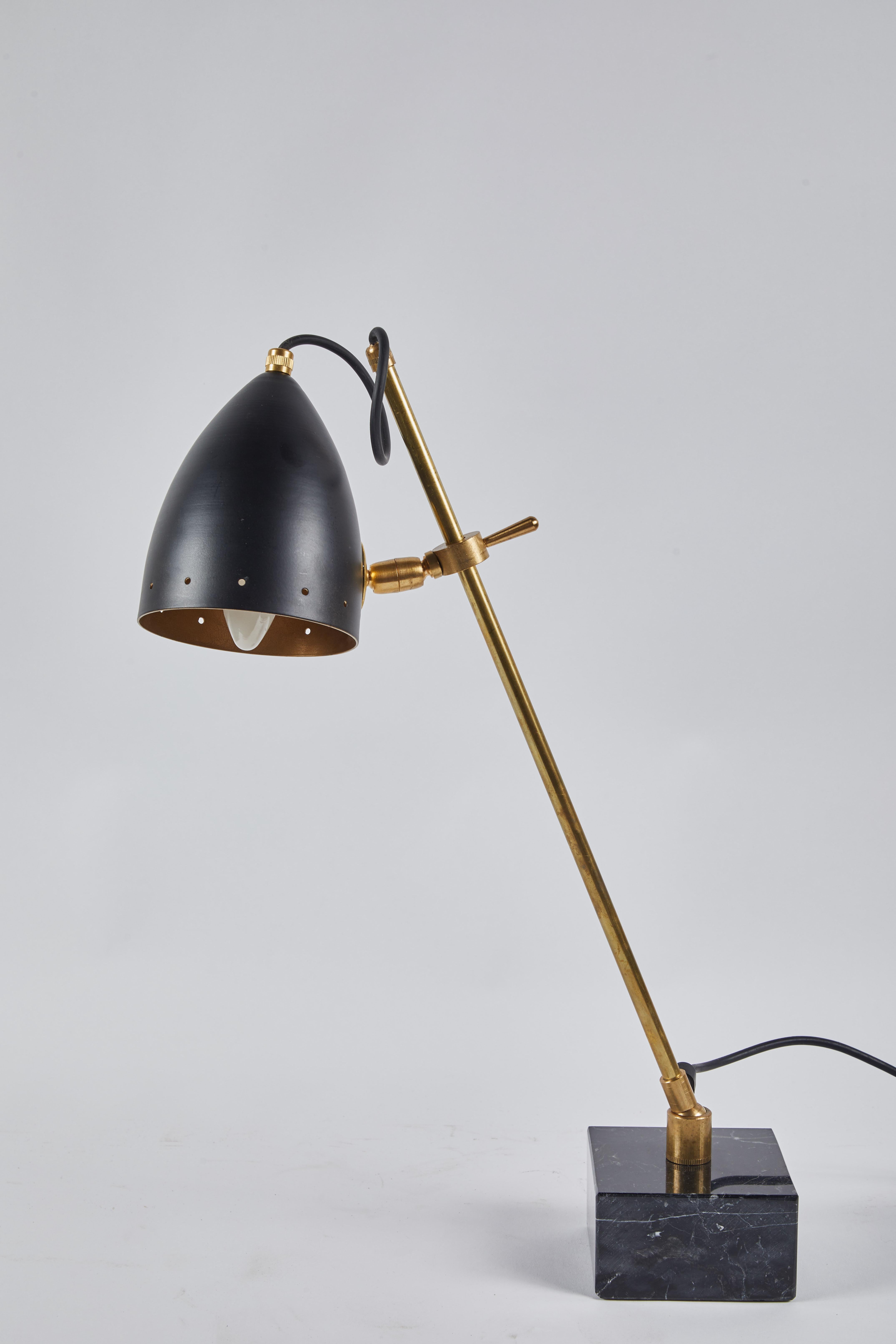 Marble Mid-20th Century Italian Modern Desk Lamp