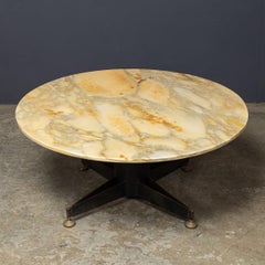 Mid 20th Century Italian Onyx & Brass Coffee Table c.1960