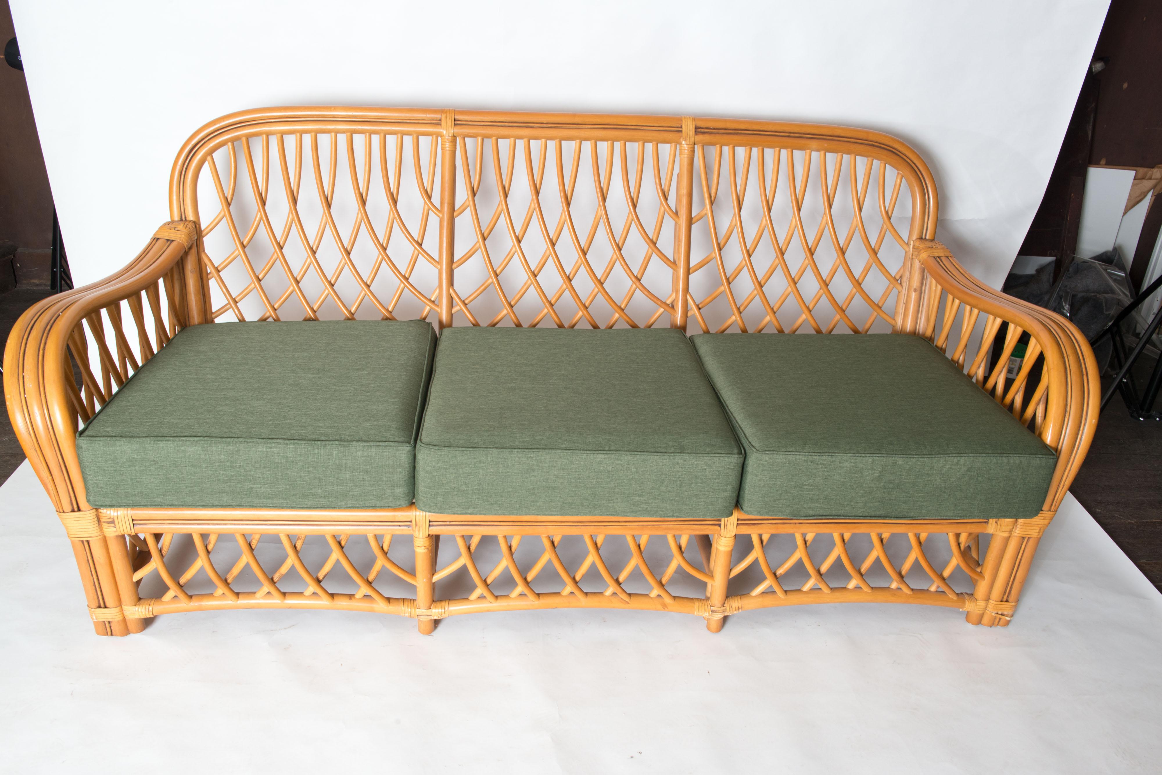 rattan sofa indoor vintage