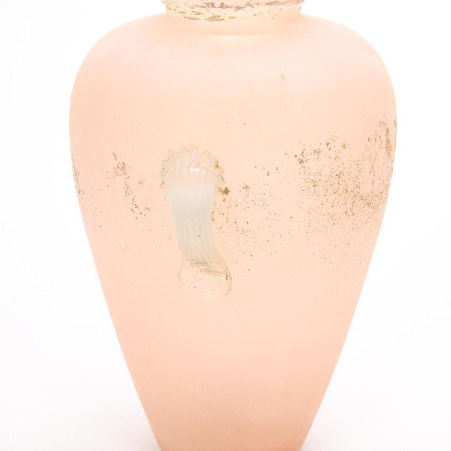 Vase italien en verre Scavo de style romain du milieu du XXe siècle Bon état - En vente à Elkhart, IN