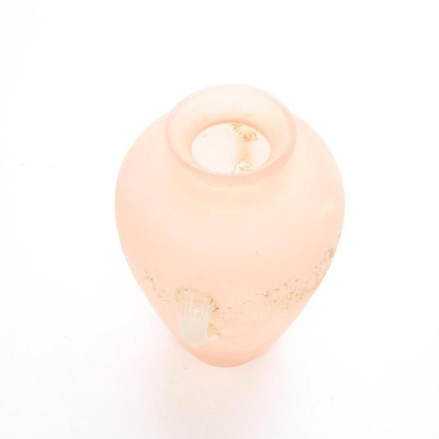Mid 20th Century Italian Scavo Glass Roman Style Vase For Sale 1