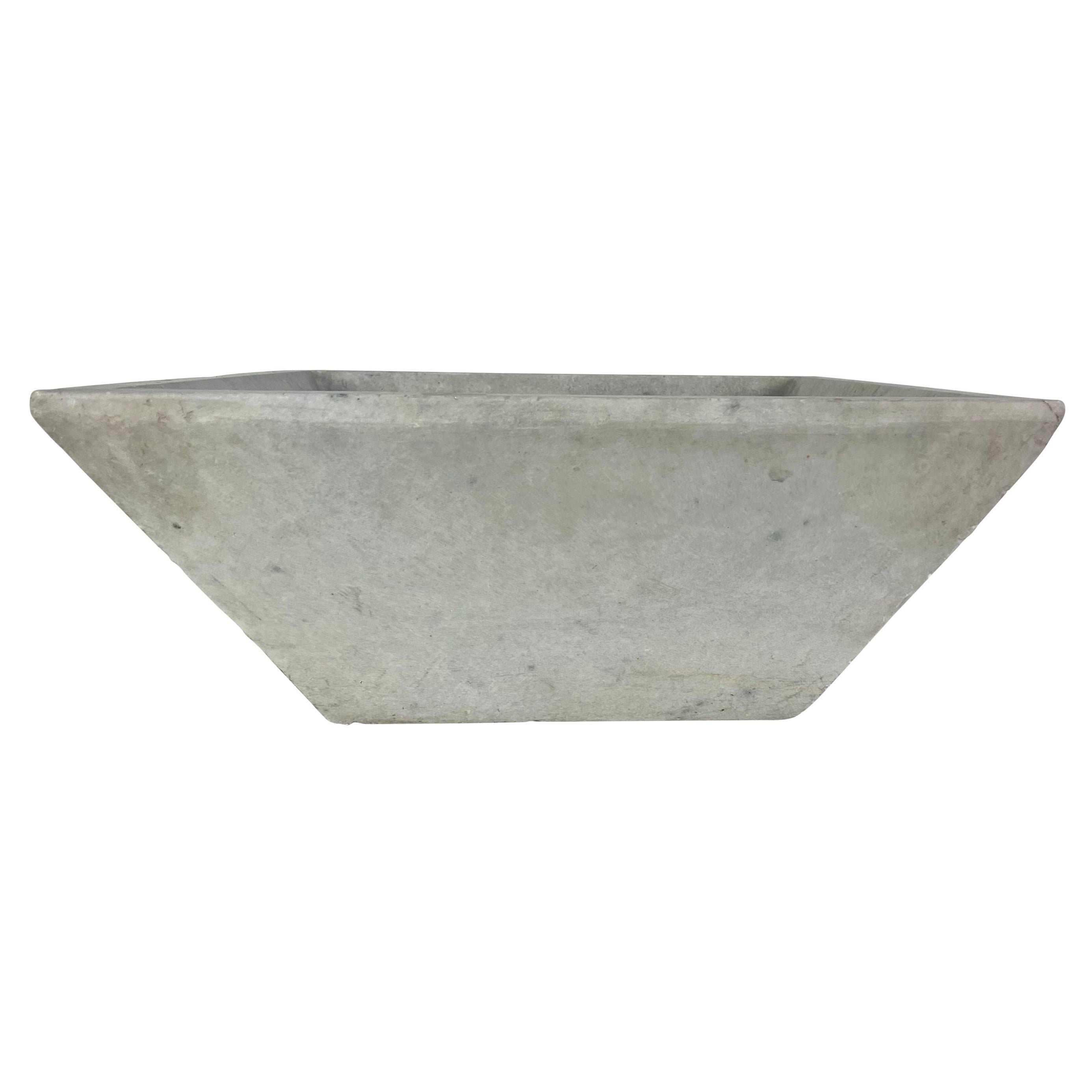 Mid 20th Century Italian Stone Sink with Distressed Finish