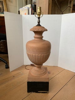 Mid-20th Century Italian Terracotta Urn as Lamp