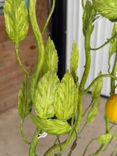 Mid-20th Century Italian Tole Lemon Espalier Tree Wall Light