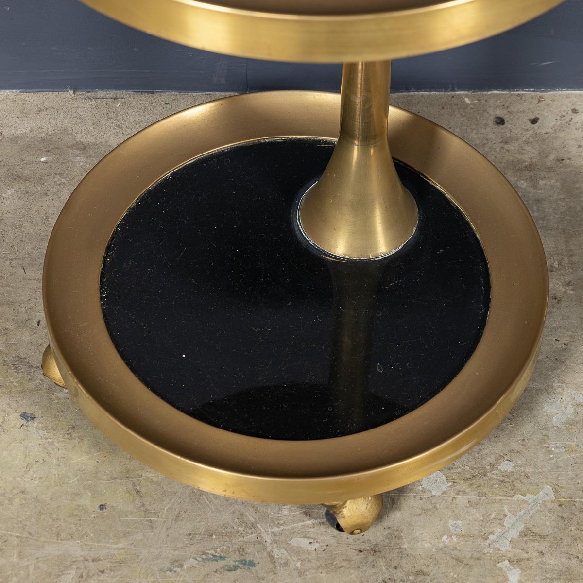 Chariot de table d'appoint italien à deux niveaux du milieu du 20e siècle par Ignazio Gardella, vers 1950 en vente 4