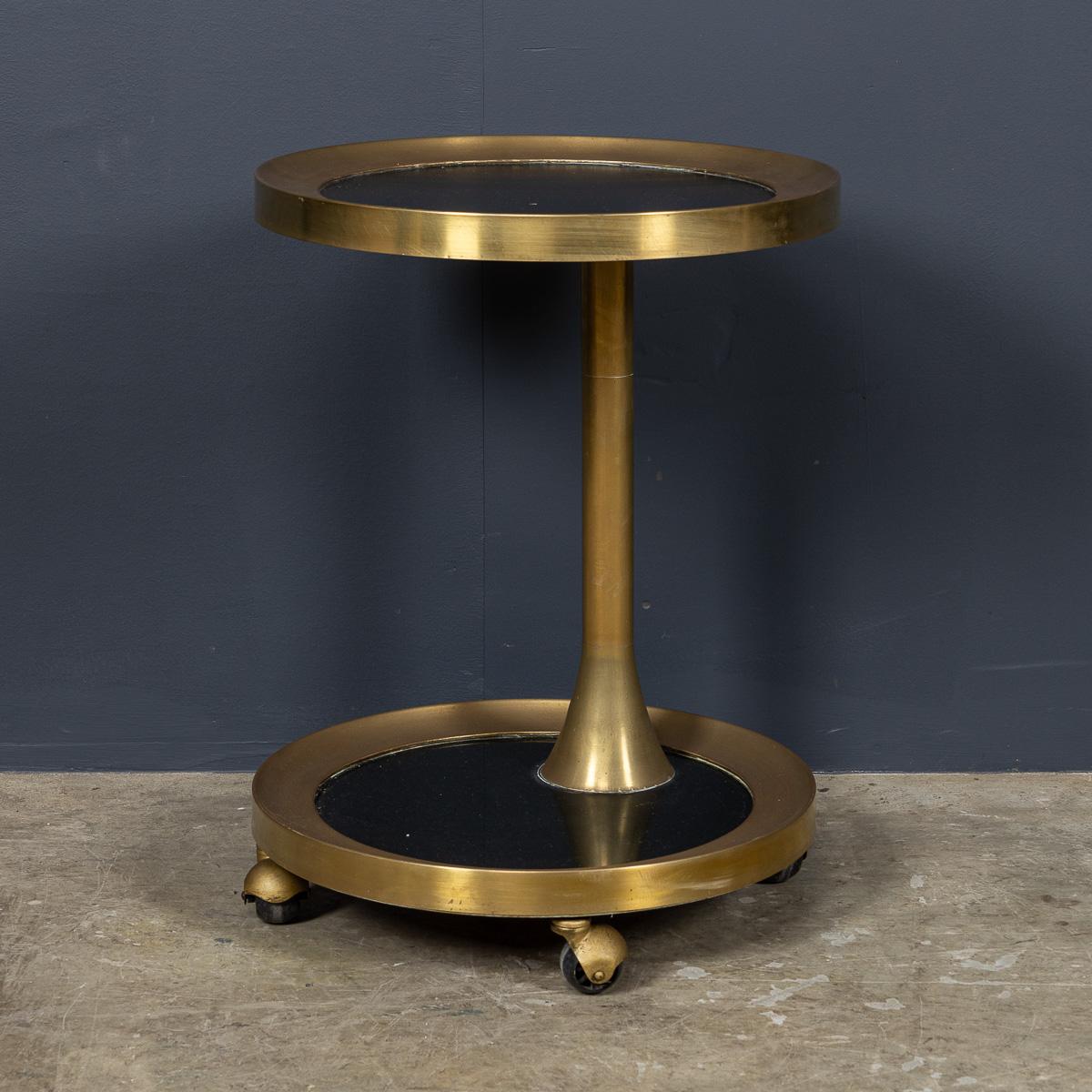 Chariot de table d'appoint italien à deux niveaux du milieu du 20e siècle par Ignazio Gardella, vers 1950 Bon état - En vente à Royal Tunbridge Wells, Kent
