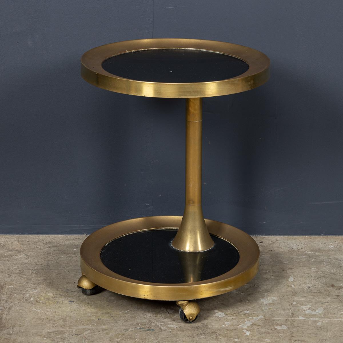20ième siècle Chariot de table d'appoint italien à deux niveaux du milieu du 20e siècle par Ignazio Gardella, vers 1950 en vente