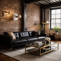 Mid-20th Century Italian wall mounted counterbalance light