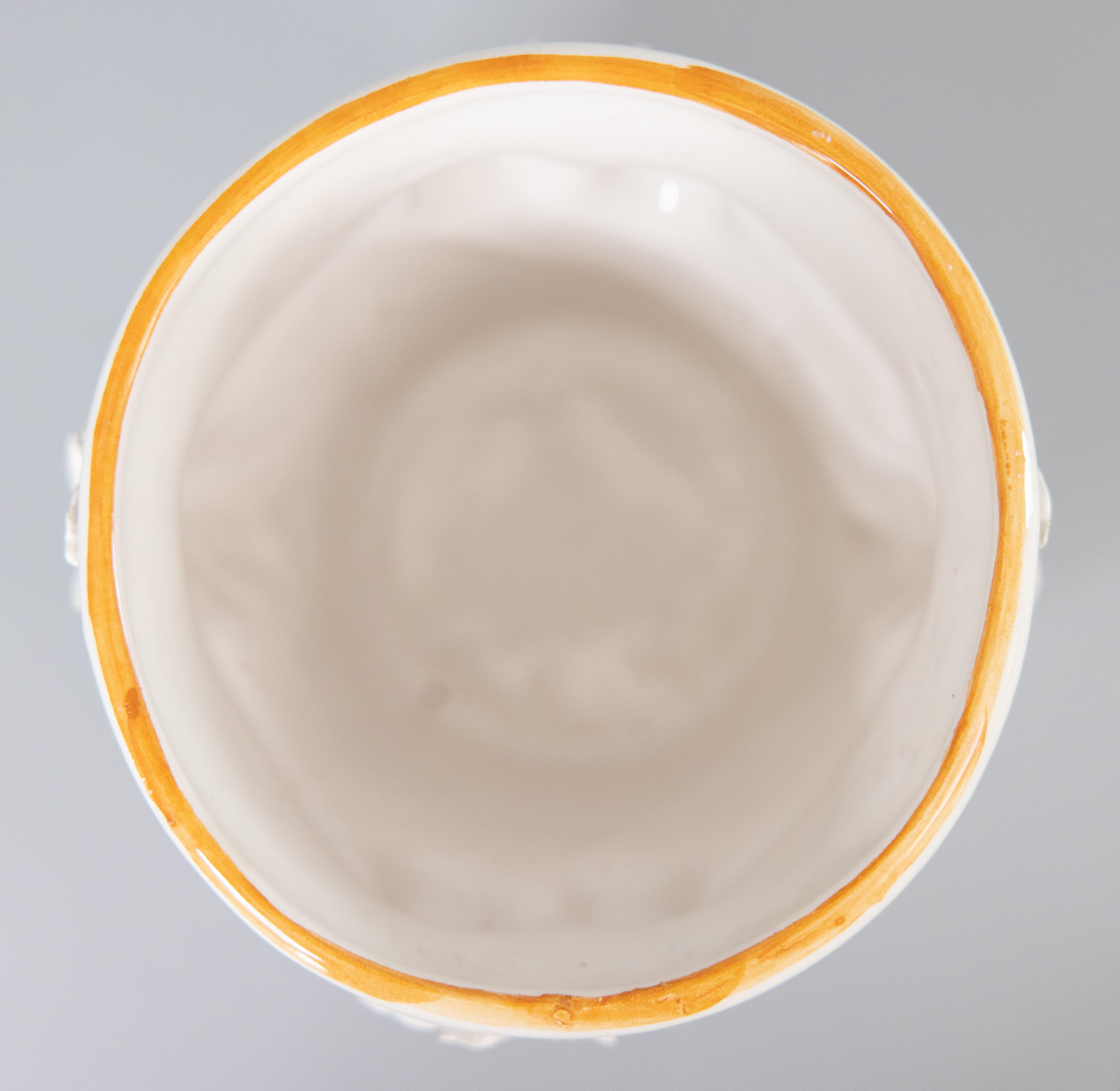 Céramique Cache-pot blanc de Chine italien du milieu du 20e siècle en vente