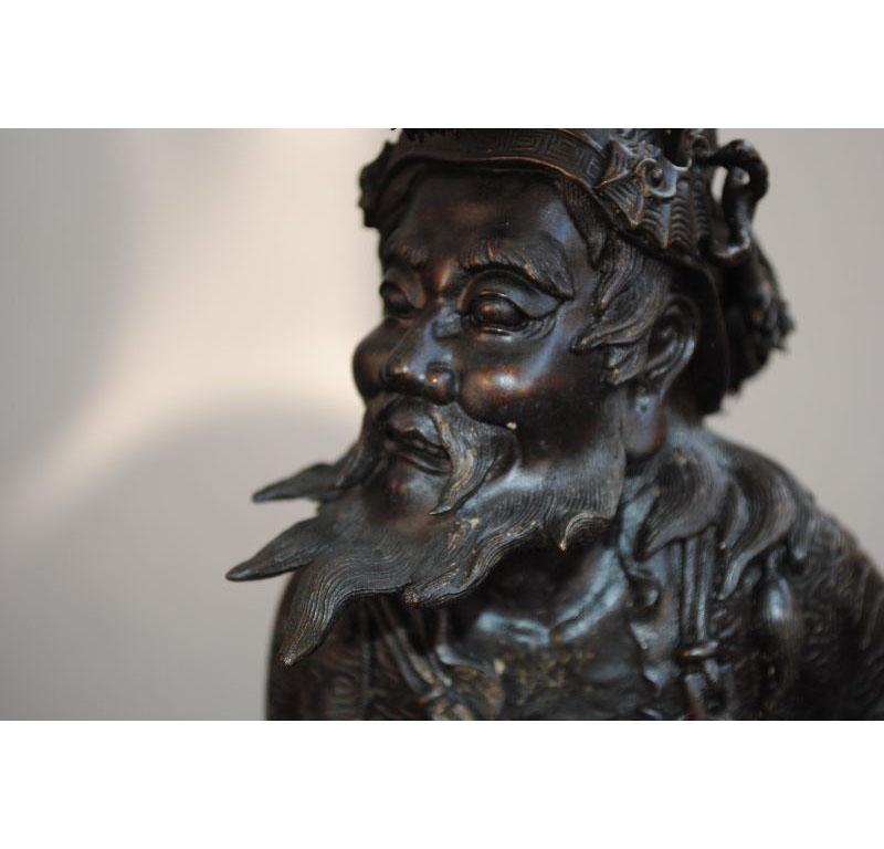 Mid-20th Century Japanese Bronze Representation of Zhong Kui 'Demon Hunter' 1