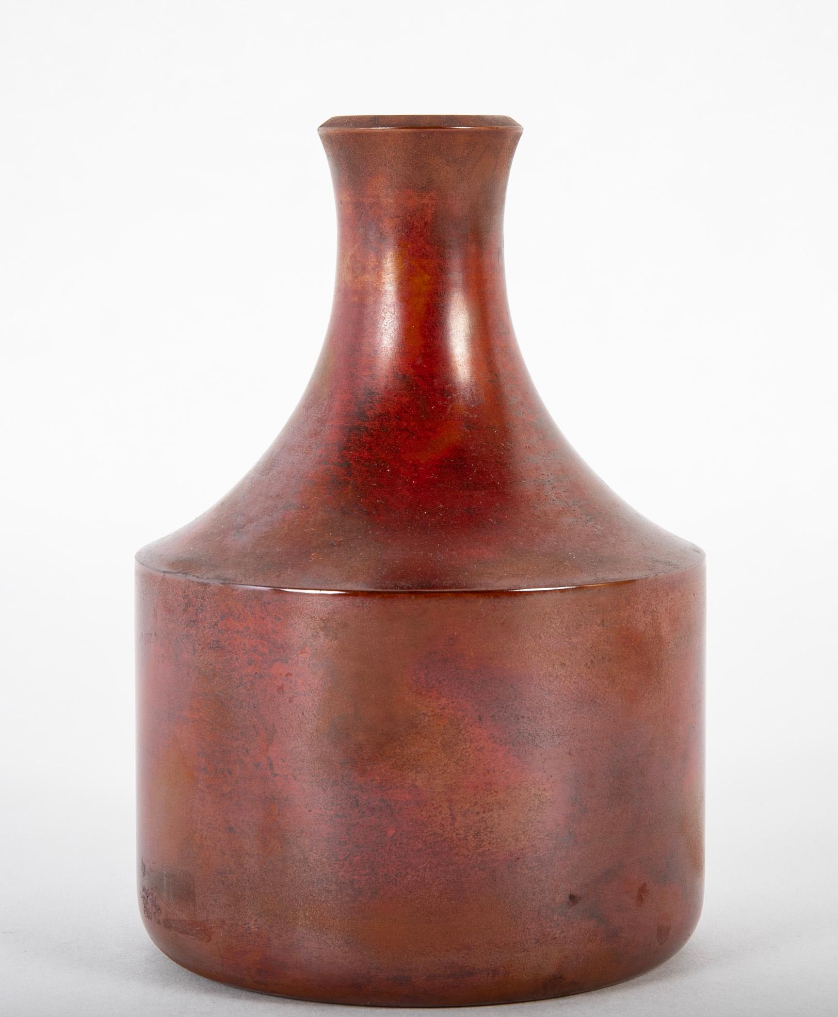 Mid 20th Century Japanese Bronze Vase For Sale 1