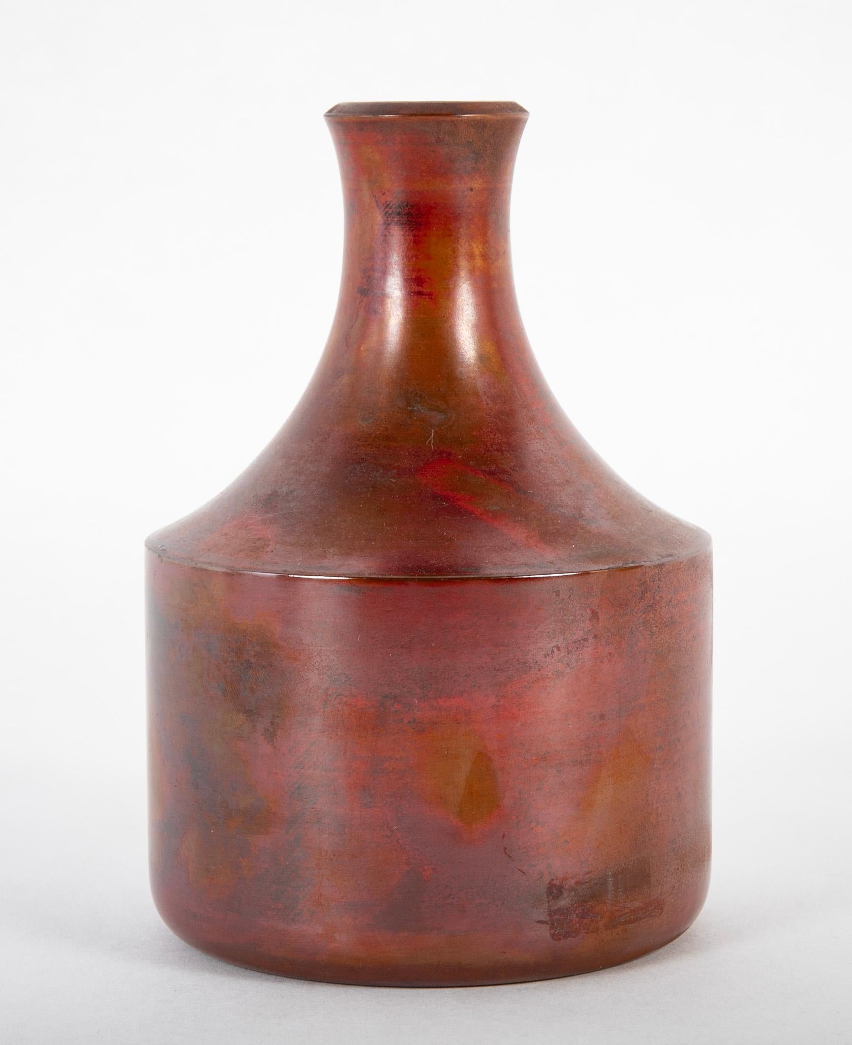 Mid 20th Century Japanese Bronze Vase For Sale 2