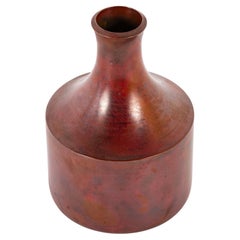 Vase japonais en bronze du milieu du 20e siècle