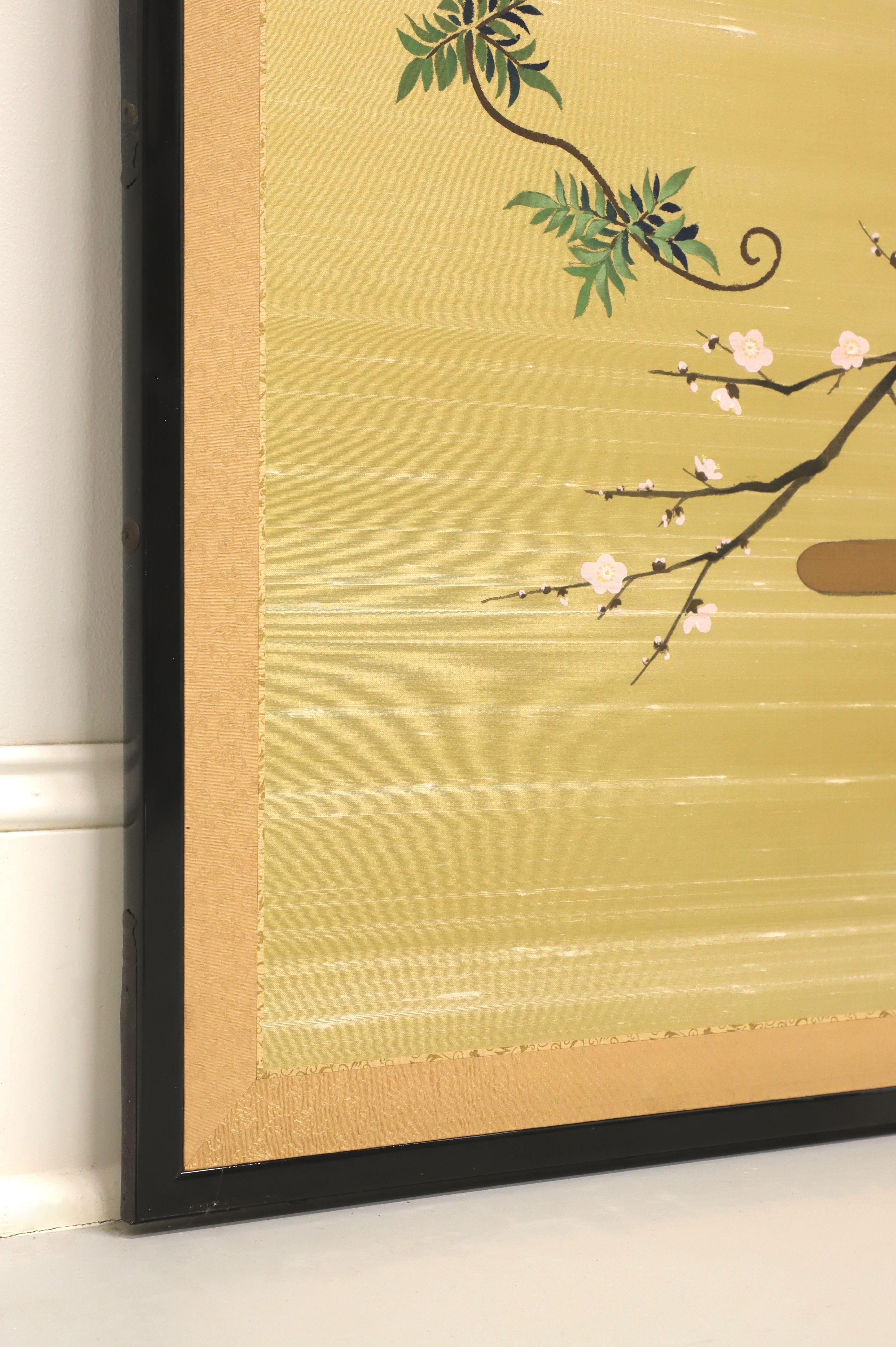 Mid 20th Century Japanese Four-Panel Folding Screen - Flower Cart 8