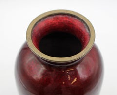 Mid-20th Century Japanese Signed Yamamoto Ginbari Cloisonne Vase
