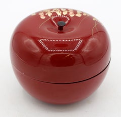 Caja para dulces de laca japonesa Yamanaka de mediados del siglo XX