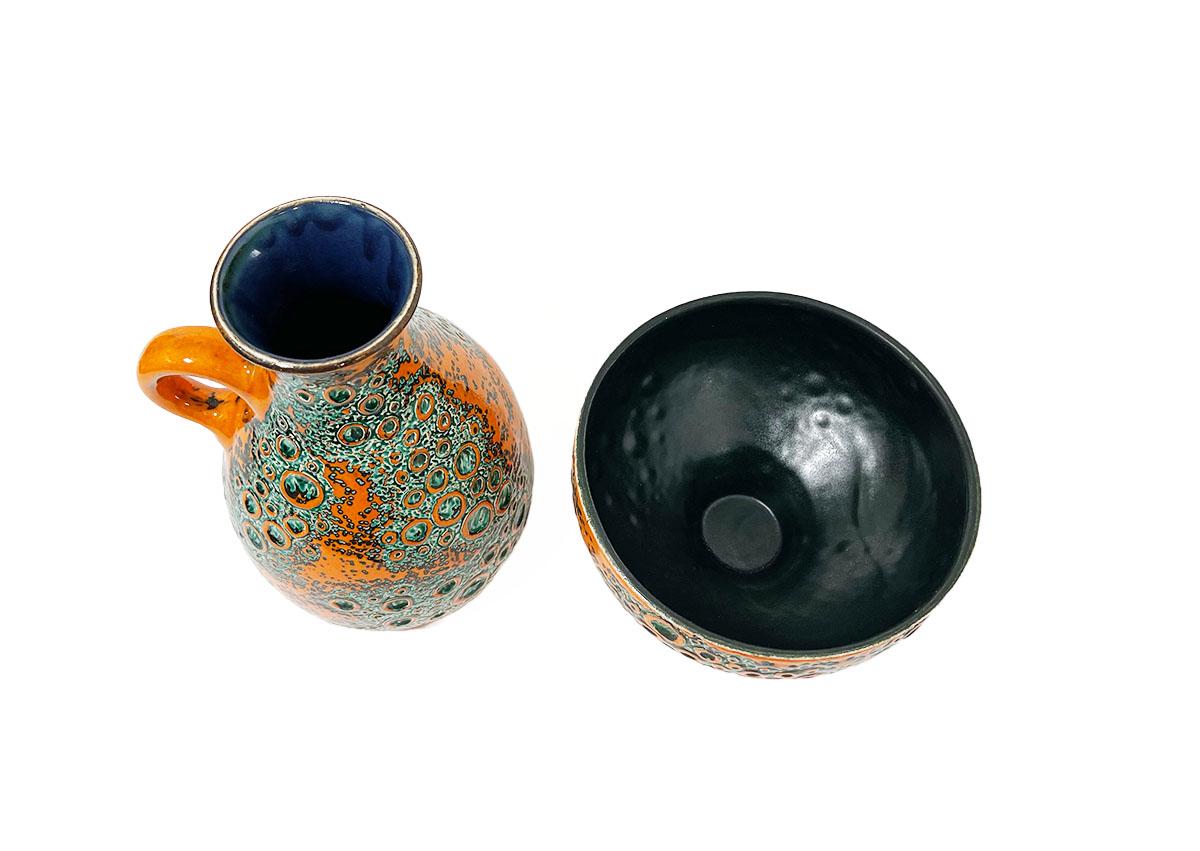 Mid-20th century Jasba vase and planter in 