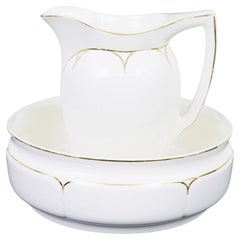 Mid 20th century jug and wash bowl by Annaburg