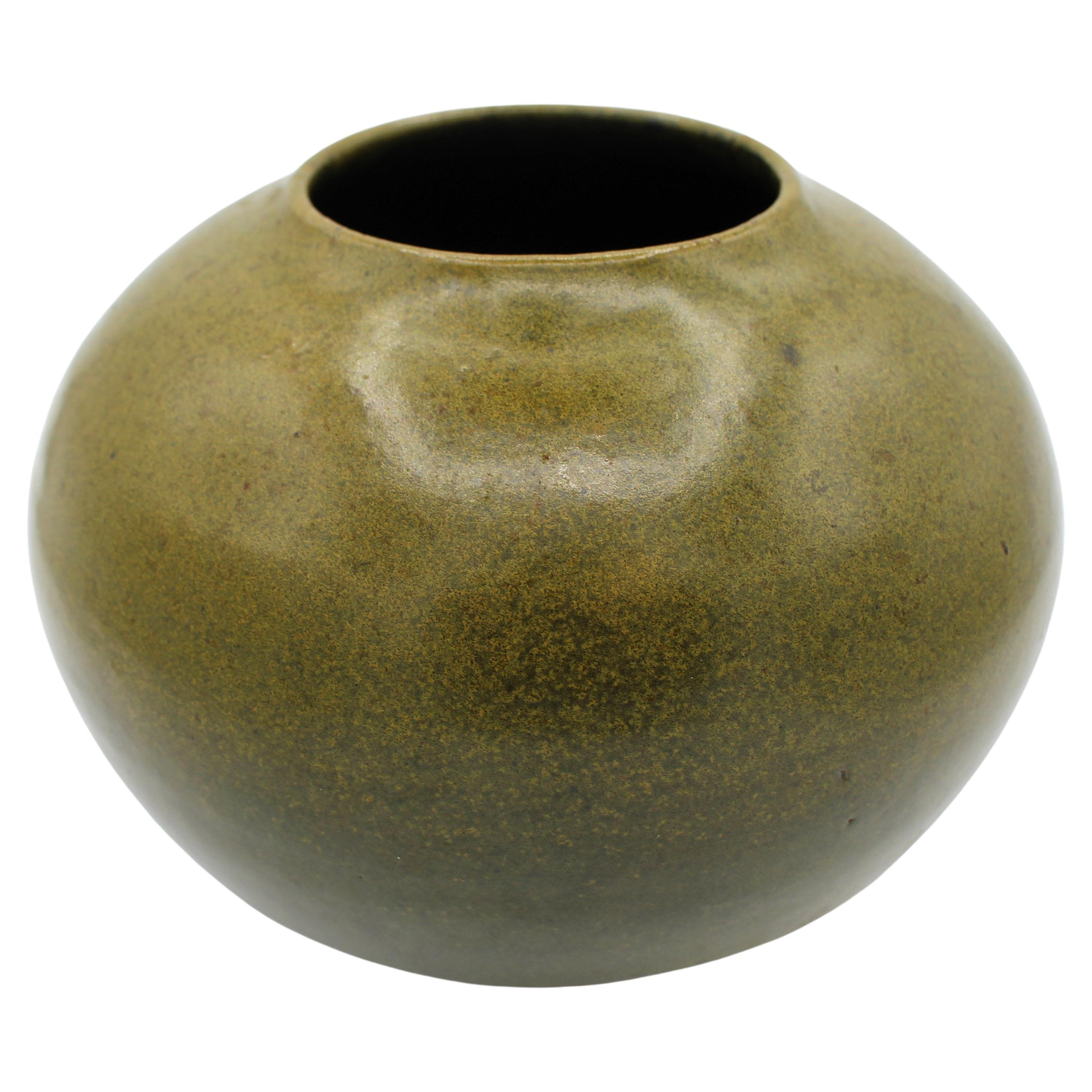 Vase en poterie Jugtown Ware du milieu du 20e siècle