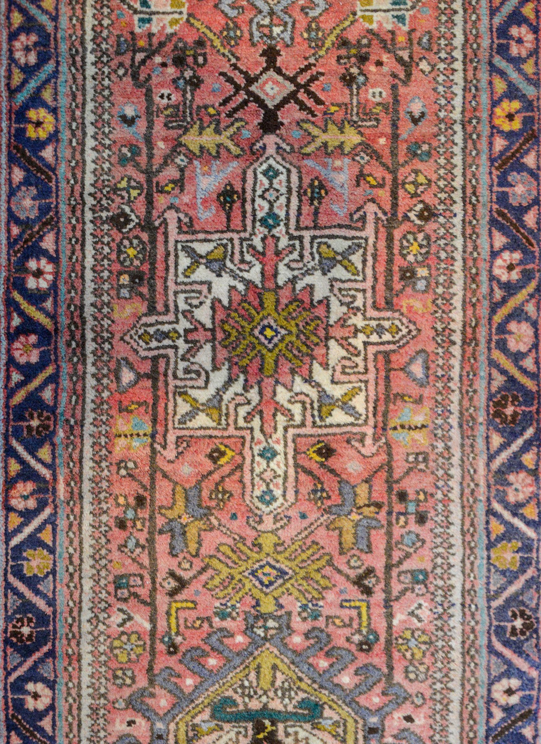 Persian Mid-20th Century Karadja Runner For Sale
