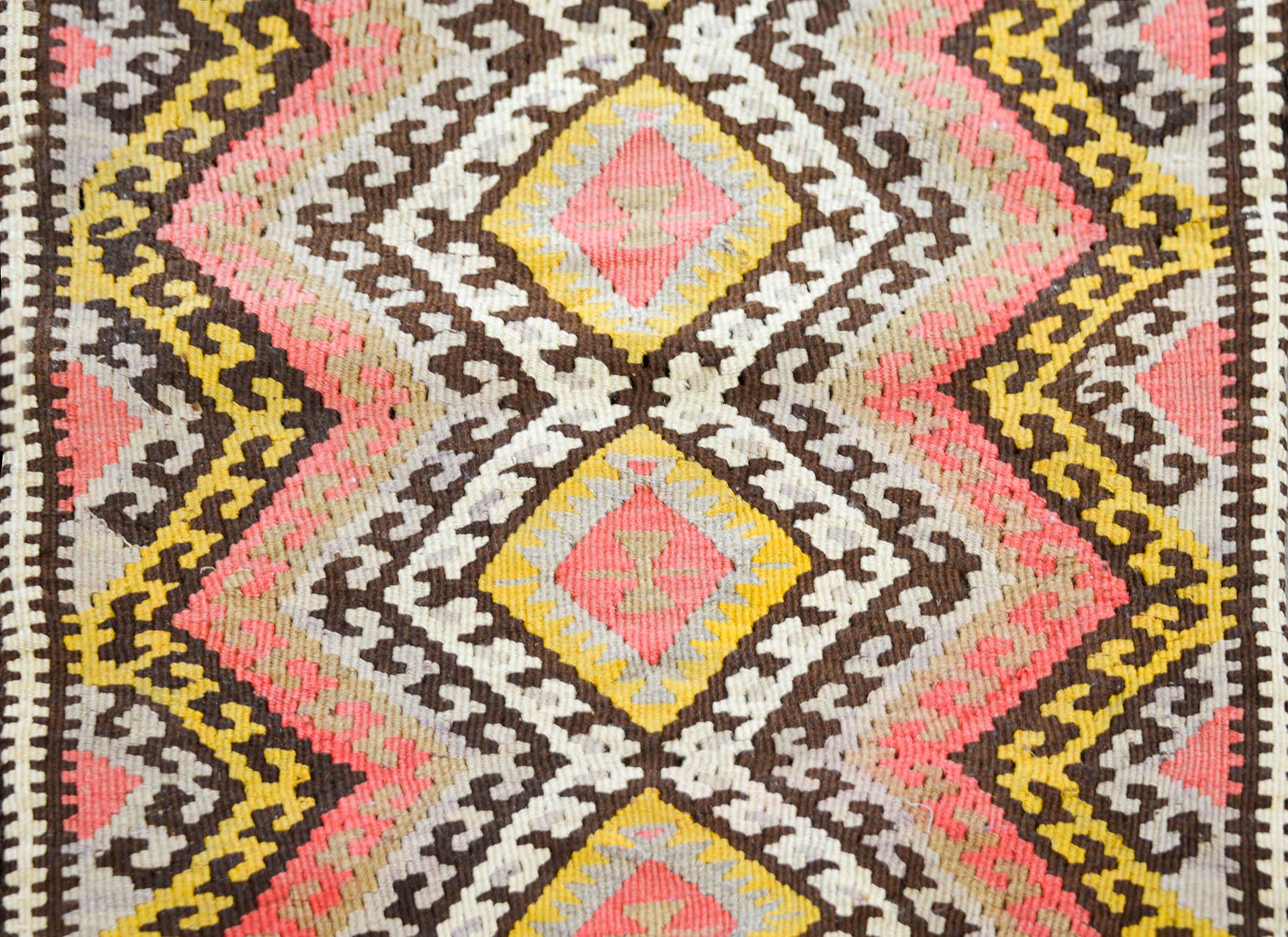 Persian Mid-20th Century Kilim Rug For Sale