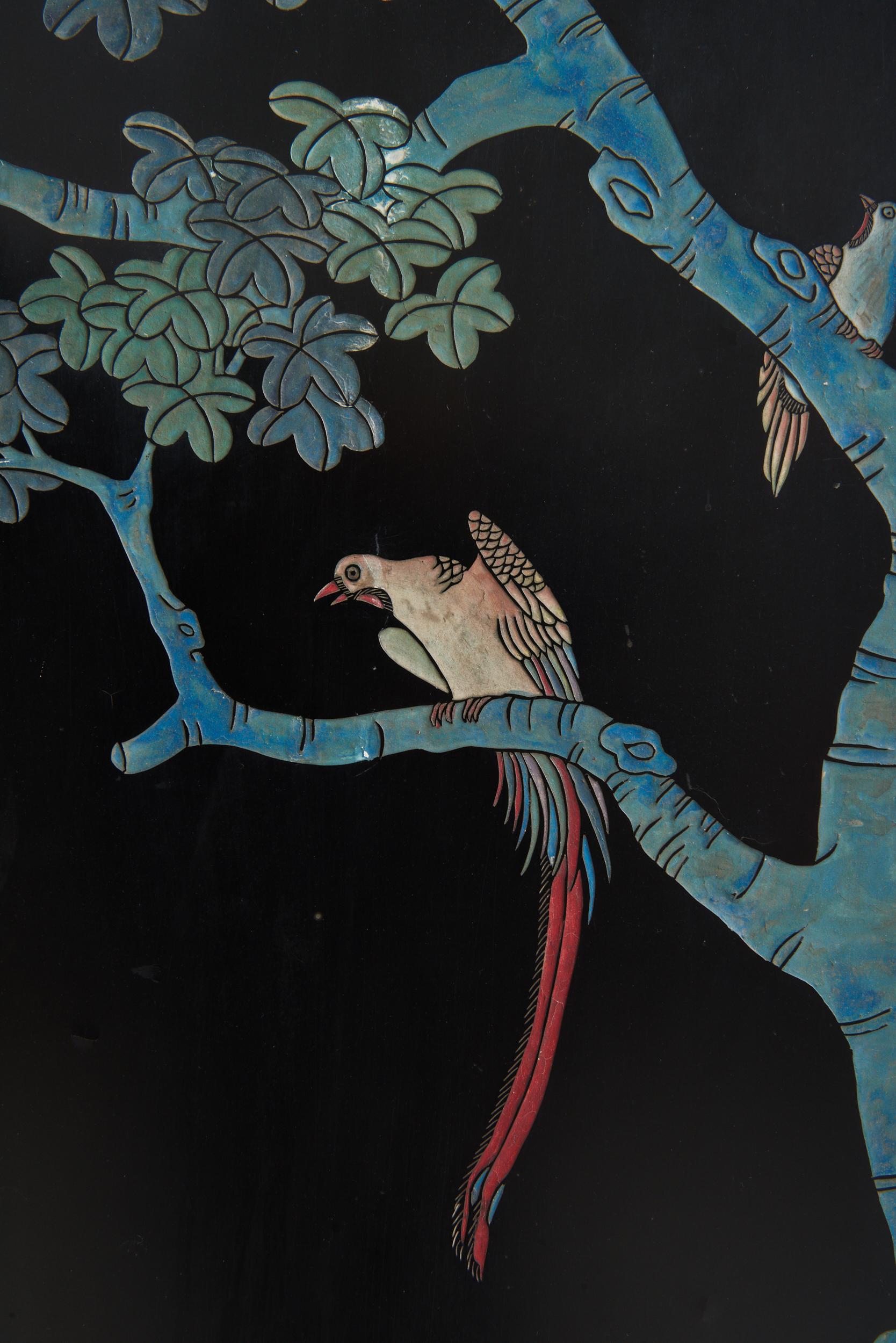 Mid-20th Century Lacquer 8 Leaf Screen In Good Condition In London, GB