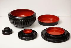 Mid-20th Century Lacquer on Cane, Burmese Temple Offering Box