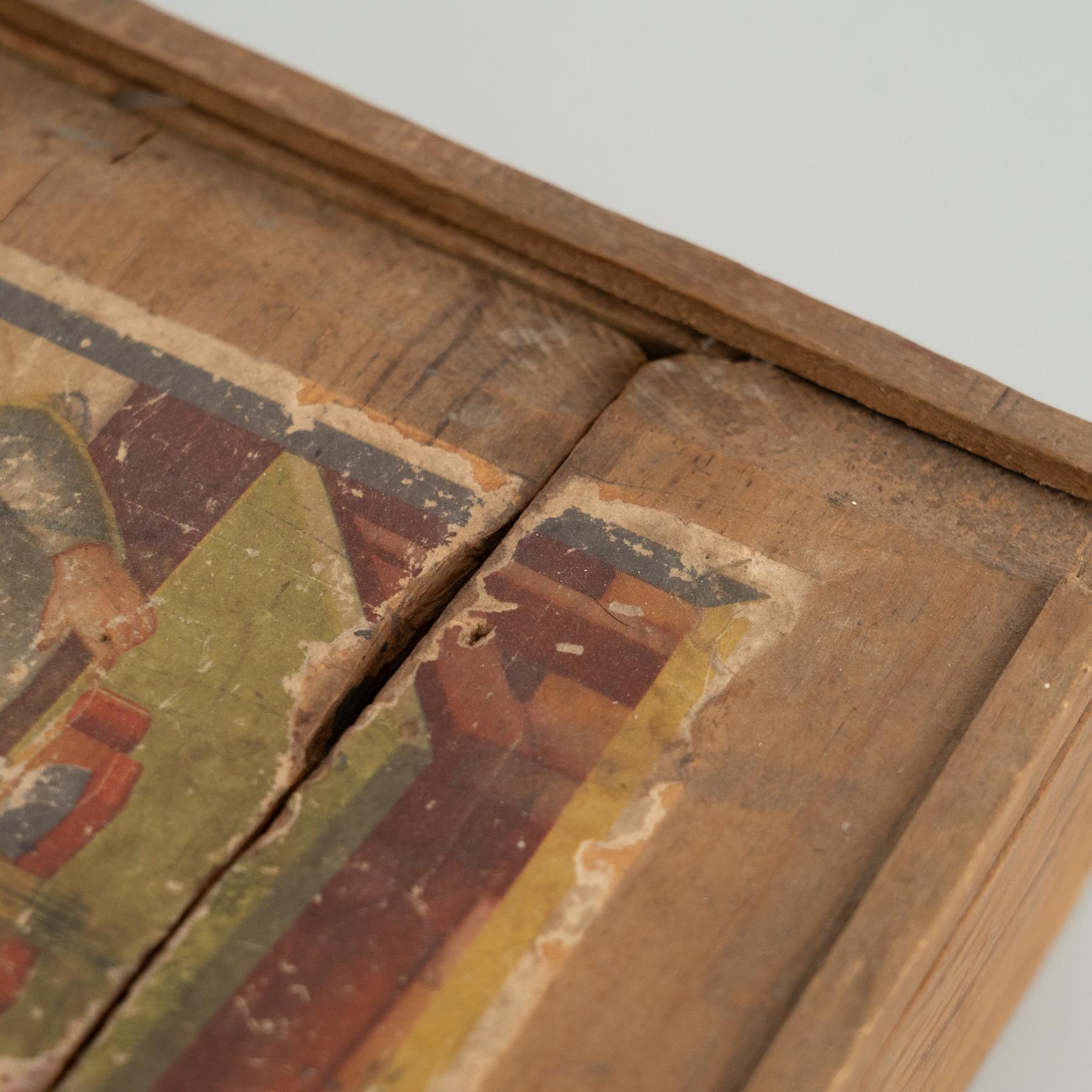 Mid-20th Century Lacquered Wooden Architectural Construction Set, Spain For Sale 1