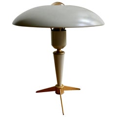 Mid-20th Century Lamp in Grey with Tripod Base by Louis Kalff for Philips