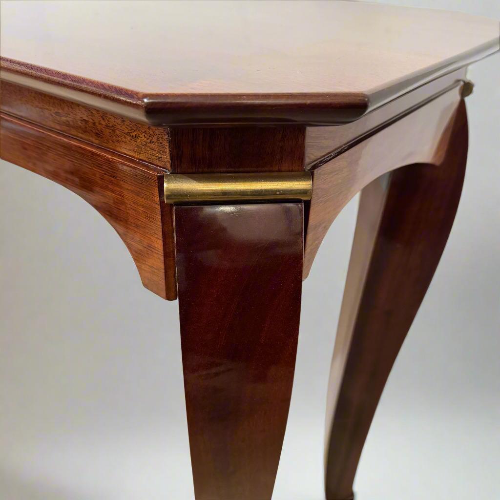 Bronze Mid-20th Century Large Art Deco Console designed by Maurice Rinck, France For Sale