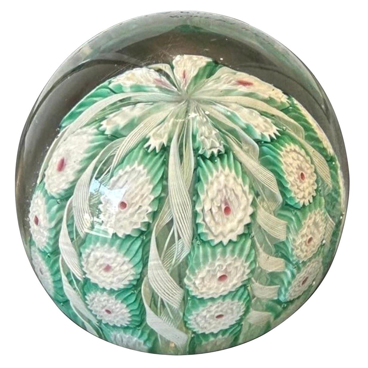 Mid-20th Century Large Fratelli Toso Murano Millefiori Paper Weight
