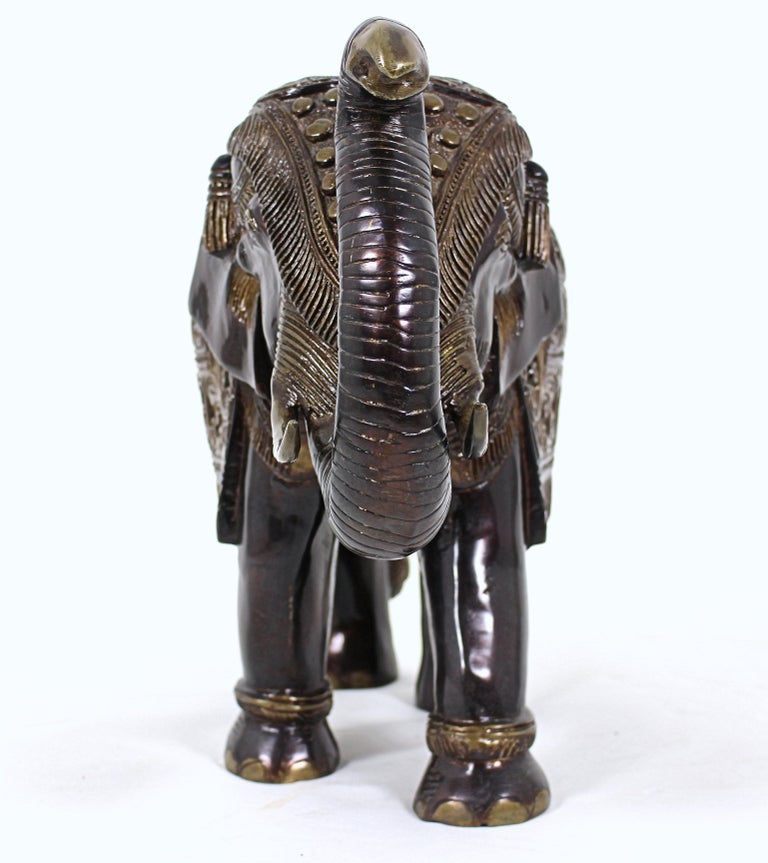 Mid20th Century Large Indian Bronze Elephant at 1stDibs