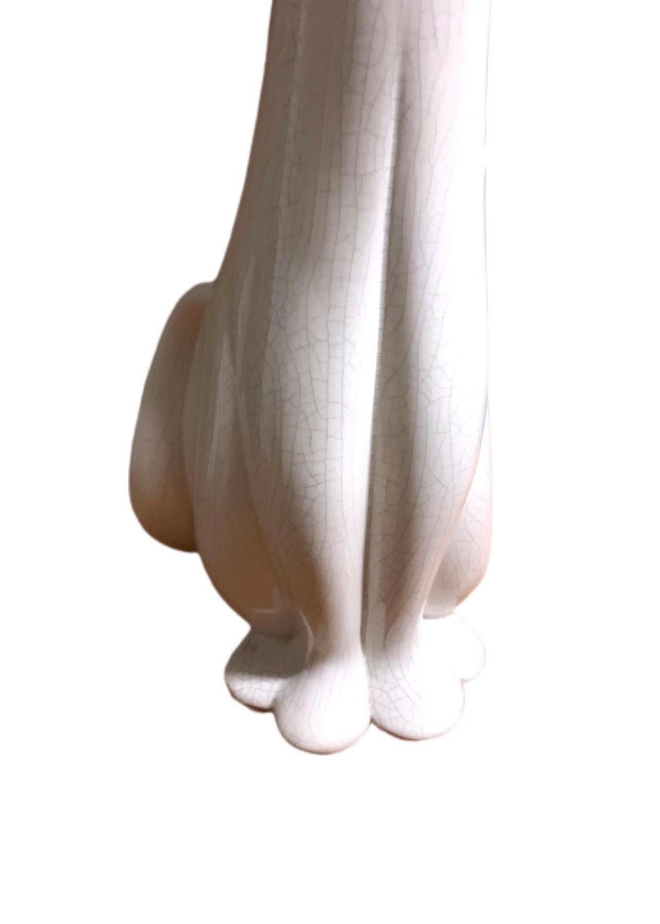 Mid-Century Modern Mid-20th Century Large Italian Ceramic Cat Figure For Sale