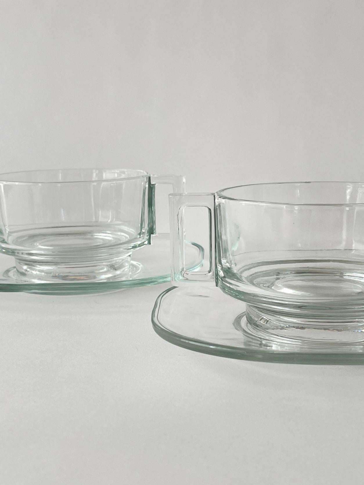 Glass Mid 20th Century Large Joe Colombo Mug and Set