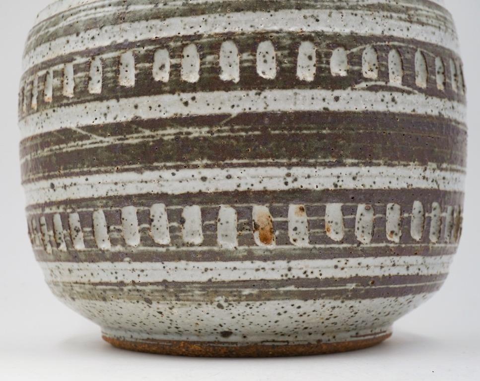 American Mid 20th Century Large Joel Edwards Lidded Jar For Sale