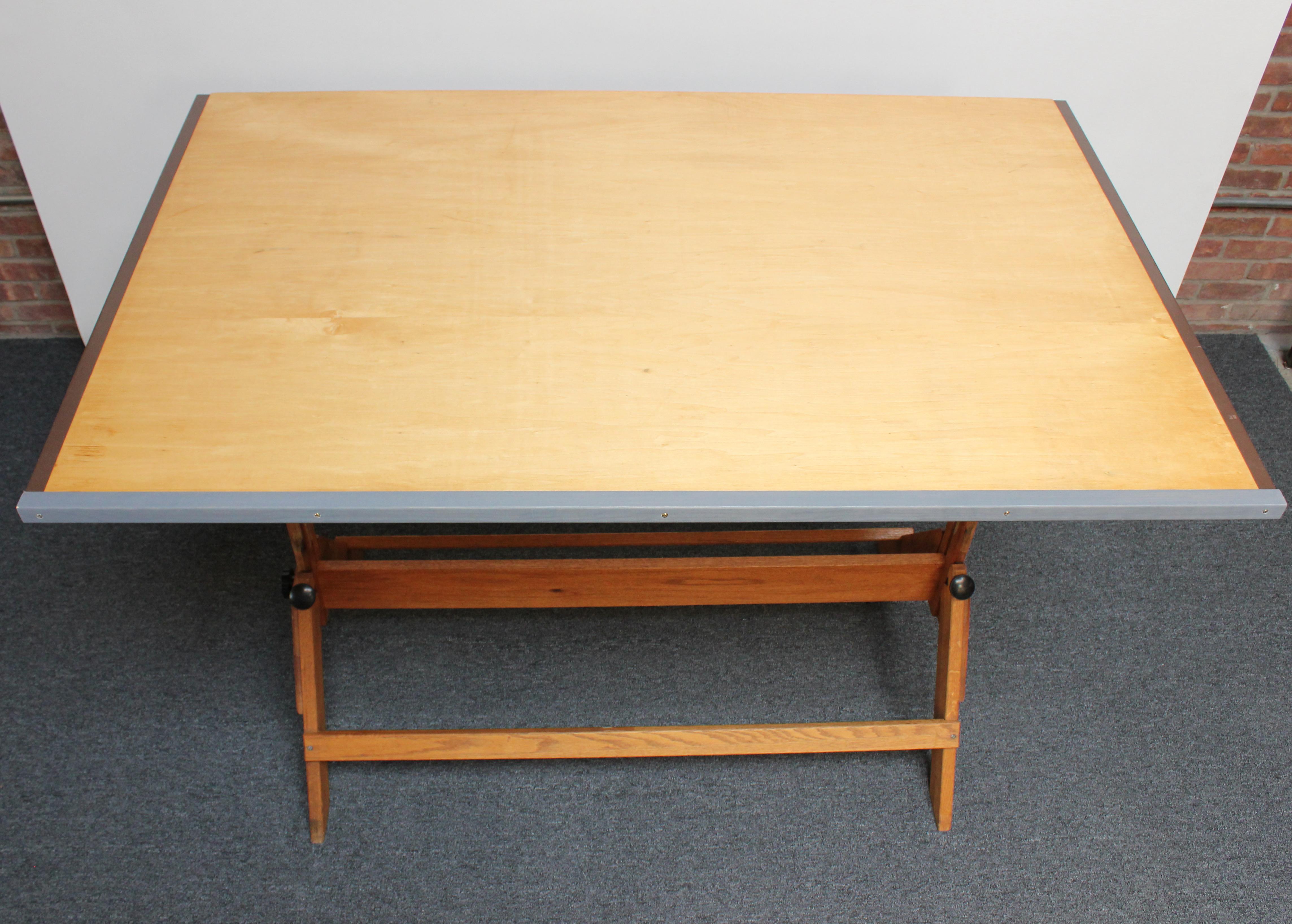 vintage draftsman table
