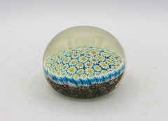 Mid-20th Century Large Murano Glass Millefiori Paperweight