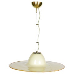 Mid 20th Century Large Murano Trumpet Pendant