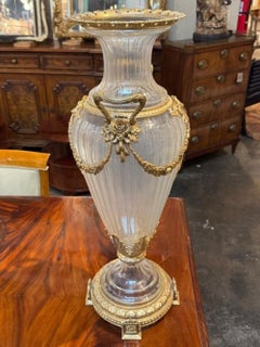 Mid 20th Century Large Scale Baccarat Manner Vase