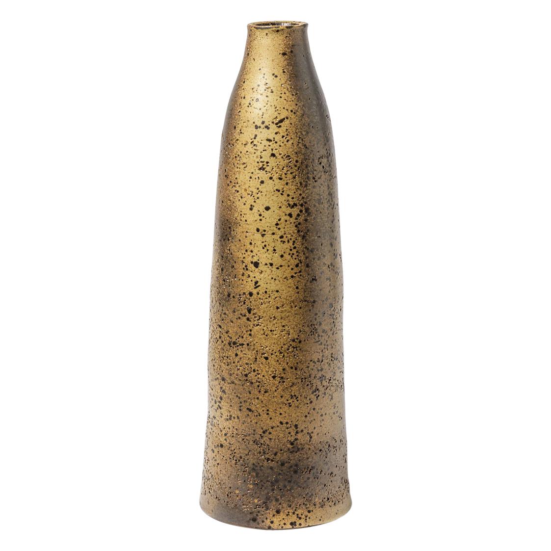 Mid-20th Century Large Stoneware Ceramic Bottle or Vase Signed 