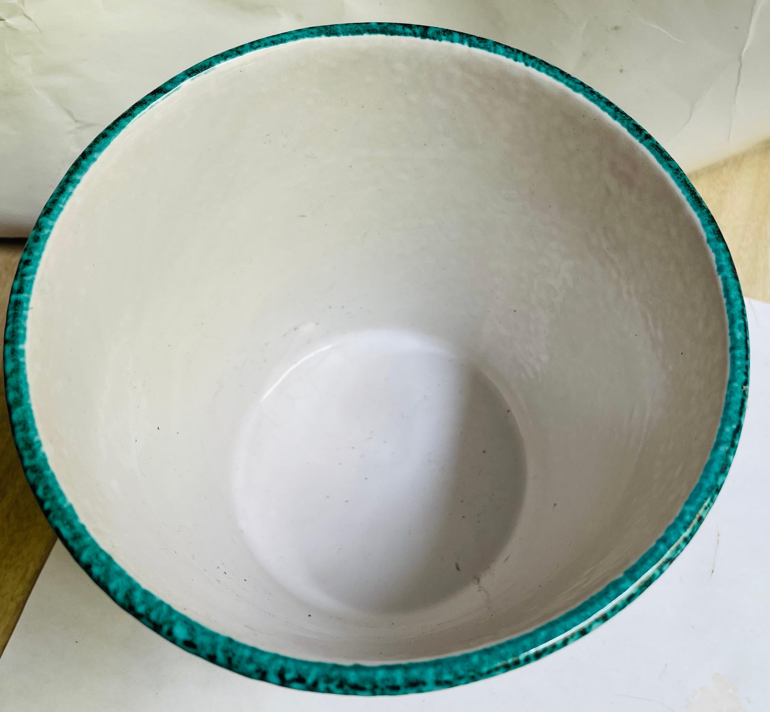 Mid 20th Century Lava Glaze Italian Pottery Planter Cachepot Ice Bucket In Good Condition For Sale In Clifton Forge, VA