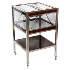 Mid 20th Century Lawyers Coffin - Bar Cabinet, with retractable shelf.