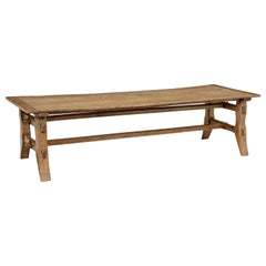 Mid-20th Century Long Coffee Table Made from Reclaimed Timber