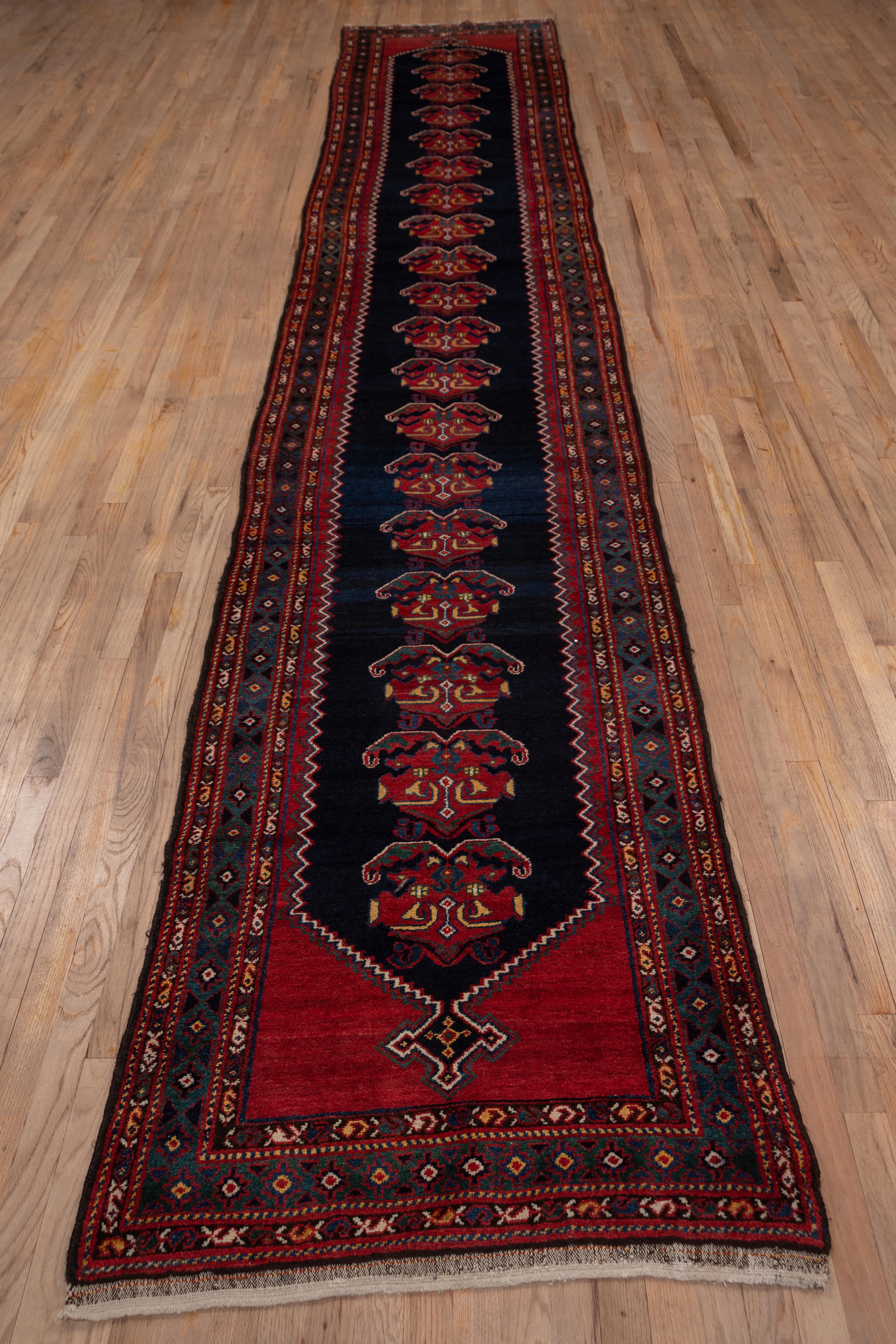 Hand-Knotted Mid-20th Century Long Malayer Runner For Sale
