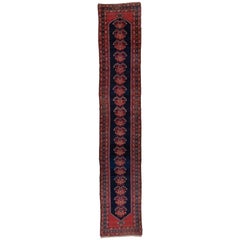 Tapis de couloir long Malayer du milieu du 20e siècle